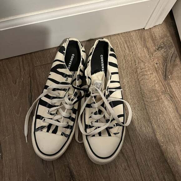 Converse All Star Shoes Sneakers UNISEX Zebra Print Lace Up MENS 7.5 WOMENS 9.5 - Picture 3 of 6